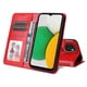 thumbnail image 4 of Funda tipo cartera FOXDOCK para Samsung Galaxy A03 , diseño girasol en relieve, cuero PU, cierre magnético, soporte y tarjetero, 4 of 5