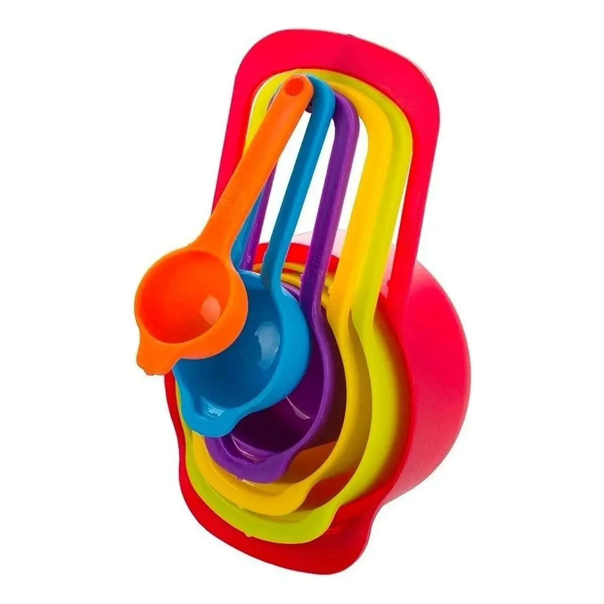 Set Tazas Cucharas Medidoras Belug 6 Piezas Cocina Reposteria /e Color Multicolor