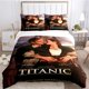 thumbnail image 1 of Titanic Romantic Love Duvet Cover Comforter Bedding set Soft Quilt Cover and Pillowcases for Teens Boy, 1 of 5