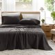 thumbnail image 1 of Juego de sábanas Comfort Spaces Full 4 piezas, negro, algodón, 1 of 9