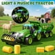 thumbnail image 4 of Tractor de juguete RC Funwee con luces, música y remolque para niños, 4 of 7