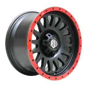 Pw Off Road - Set 4 Llantas 17X9 6X139 Et0 Xylon Mb-Lred-Br