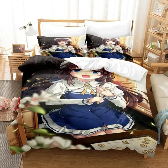Ryuo's Work is Never Done Bedding Set Duvet Cover Bed Set Quilt Cover Pillowcase Comforter Boys Adult Bed Sheets