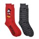 thumbnail image 2 of Calcetines de Hombre Mickey Mouse 2 Pares Rojo y Gris Talla 10-13, 2 of 3