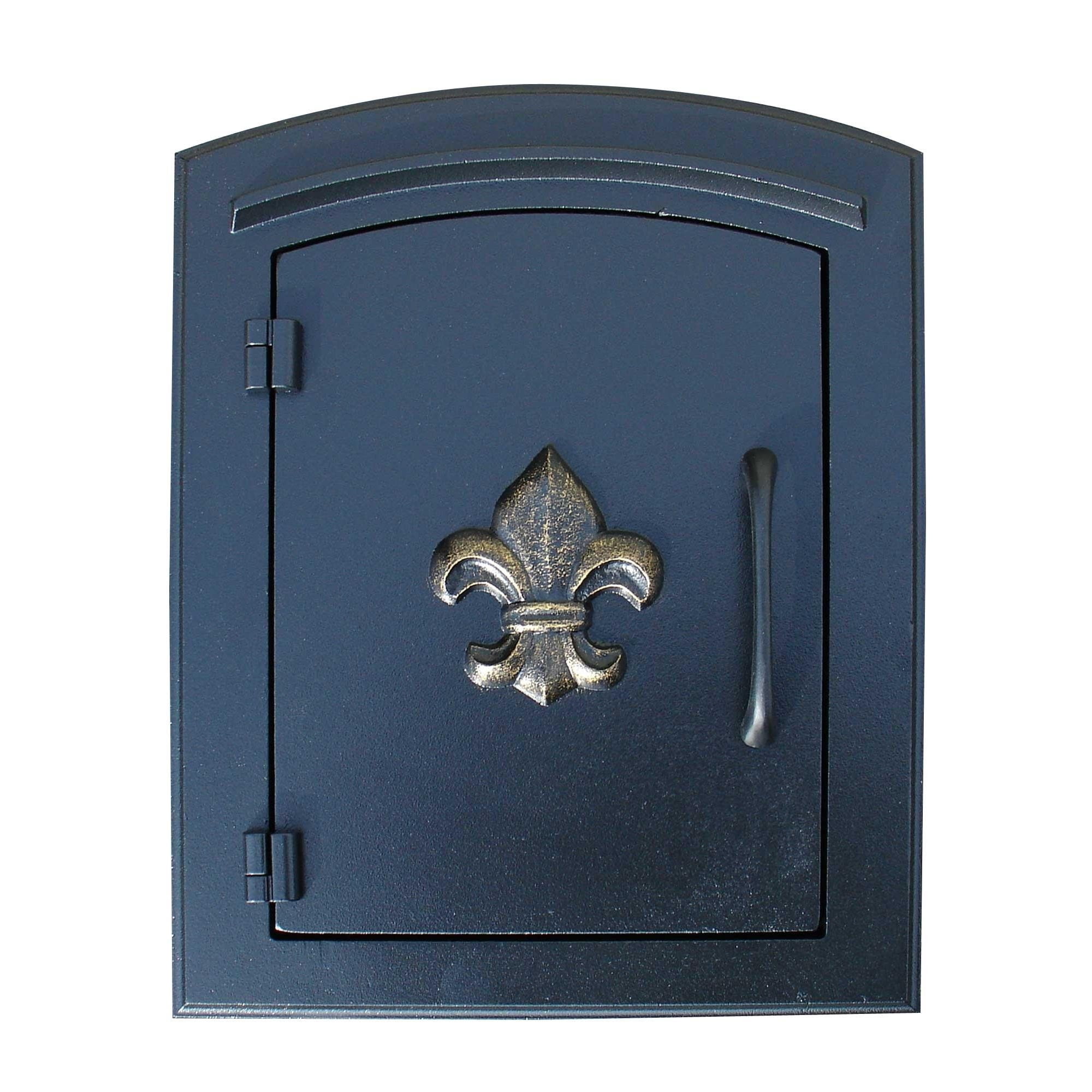 Mailbox Qualarc Man-1402-bl Manchester - Soporte De Columna, Color Negro