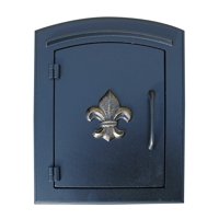 Mailbox Qualarc Man-1402-Bl Manchester - Soporte De Columna, Color Negro