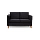 thumbnail image 1 of Sofá Mila 2C Felpa Negro, 1 of 2