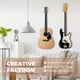thumbnail image 5 of Soporte de pared para guitarra Bandpop Black Walnut con 5 púas, 5 of 7