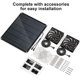 thumbnail image 4 of Kit de ventilador solar Moajerry de 30 W, resistente a la intemperie, con doble ventilador, 4 of 7