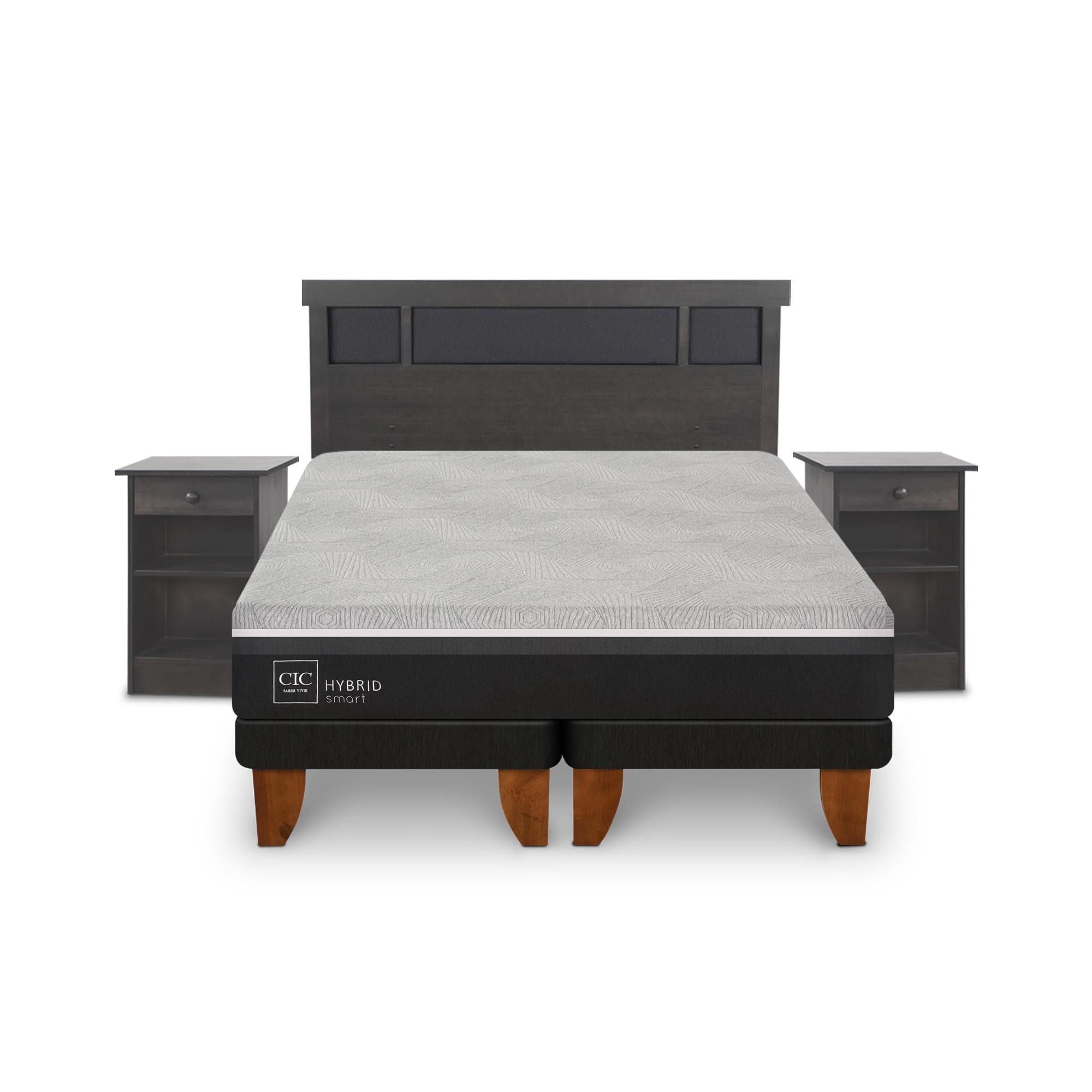 Cama Europea Hybrid Smart 2 Plaza Base Dividida