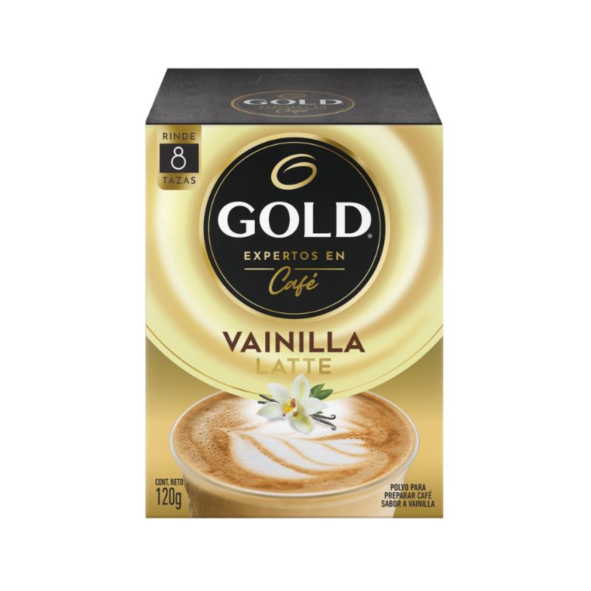 Café Latte Vainilla Caja 136 gr Gold