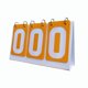 thumbnail image 4 of Flip Scoreboard Tabla Portátil Score Flipper Para Bádminton Voleibol Fútbol Amarillo, 4 of 5