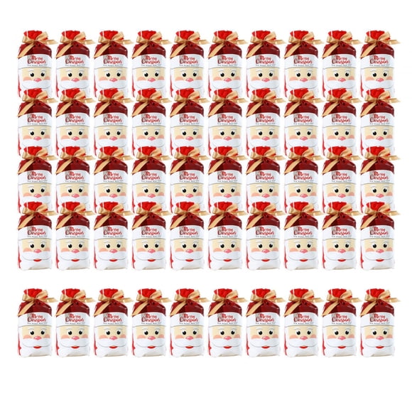 50x Bolsas De Regalo Navidad Bolsas De Almacenamiento Temáticas Navideñas Bolsas De Regalo De Navidad Estilo F