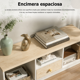 thumbnail image 3 of Rack TV Para TV Pequeño Hasta 43 90x30x40 Cm Con 1 Cajón Blanco/madera, 3 of 6