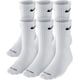 thumbnail image 1 of Calcetines Nike Everyday Cushioned, 6 pares, Dri-Fit, blancos, 1 of 2