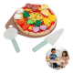 thumbnail image 1 of Juguete pizza de madera cocina infantil set para cortar, 1 of 3