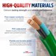 thumbnail image 4 of Cable de extensión LifeSupplyUSA 61 m calibre 10/3 SJTW verde, 4 of 9
