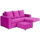 thumbnail image 3 of Sofá Bi-L + 2 Pouf Felpa Fucsia, 3 of 5