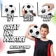 thumbnail image 2 of Balón de Fútbol PlayBolt Tamaño 4 con Bomba Negro/Blanco, 2 of 7