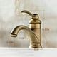 thumbnail image 5 of Grifo de baño retro, mezclador monomando de lavabo en latón, 5 of 5