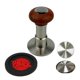 thumbnail image 1 of Tamper de Café KuGuo 58,5 mm Ripple‑Dis Marrón Rojizo, 1 of 8