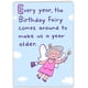 thumbnail image 1 of Tarjeta De Felicitación Fool Birthday Fairy Para Mujeres Y Hombres, 1 of 5