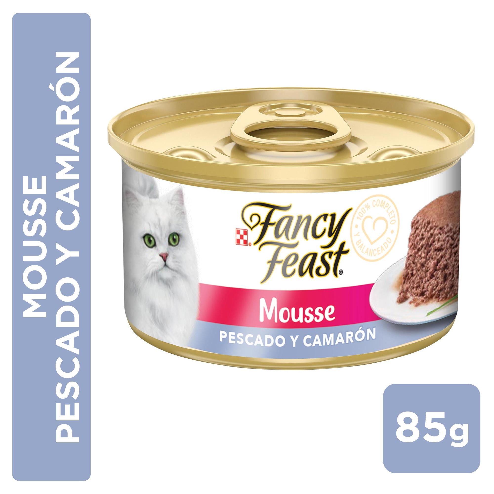 Alimento Húmedo Gato Adulto Sabor Pescado Y Camarón Lata 85 g Fancy Feast