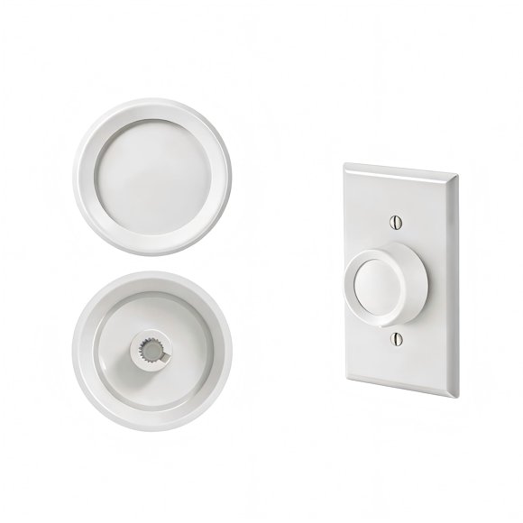 Perilla De Repuesto Para Dimmer Rotativo Blanca 2 Piezas