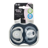 Vital Baby - Pack 2 Chupetes 0-6 Meses Unisex Vitalbaby