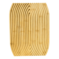 Genérico - Tabla Decorativa Bandeja De Madera Diseño Geometrico