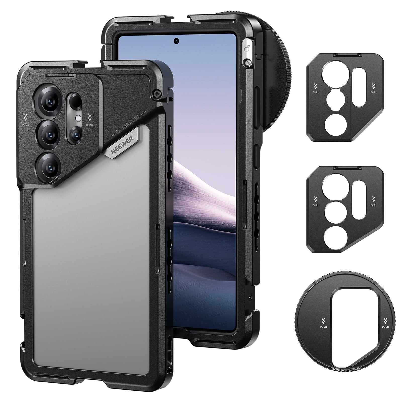 Estabilizador Para Jaula De Teléfono Neewer S25 Ultra Con Adaptador De Filtro 67mm