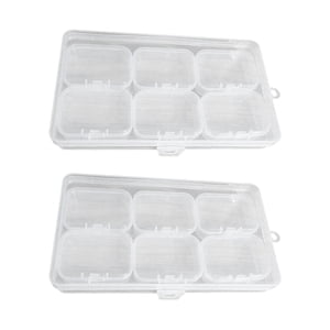 Magideal - Organizador De Cuentas De Joyería, Cajas De Almacenamiento De Plástico, Mini Almacenamiento Artesanal Transparente Para Artículos Pequeños, Anillos De 55 Cm X 4 Cm X 2 Cm