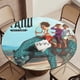 thumbnail image 5 of Iyanu theme Fitted Round Tablecloths Elastic Edged Table Covers Waterproof Table Cloth For Kitchen Holiday Party Tables Decor 120cm, 5 of 6