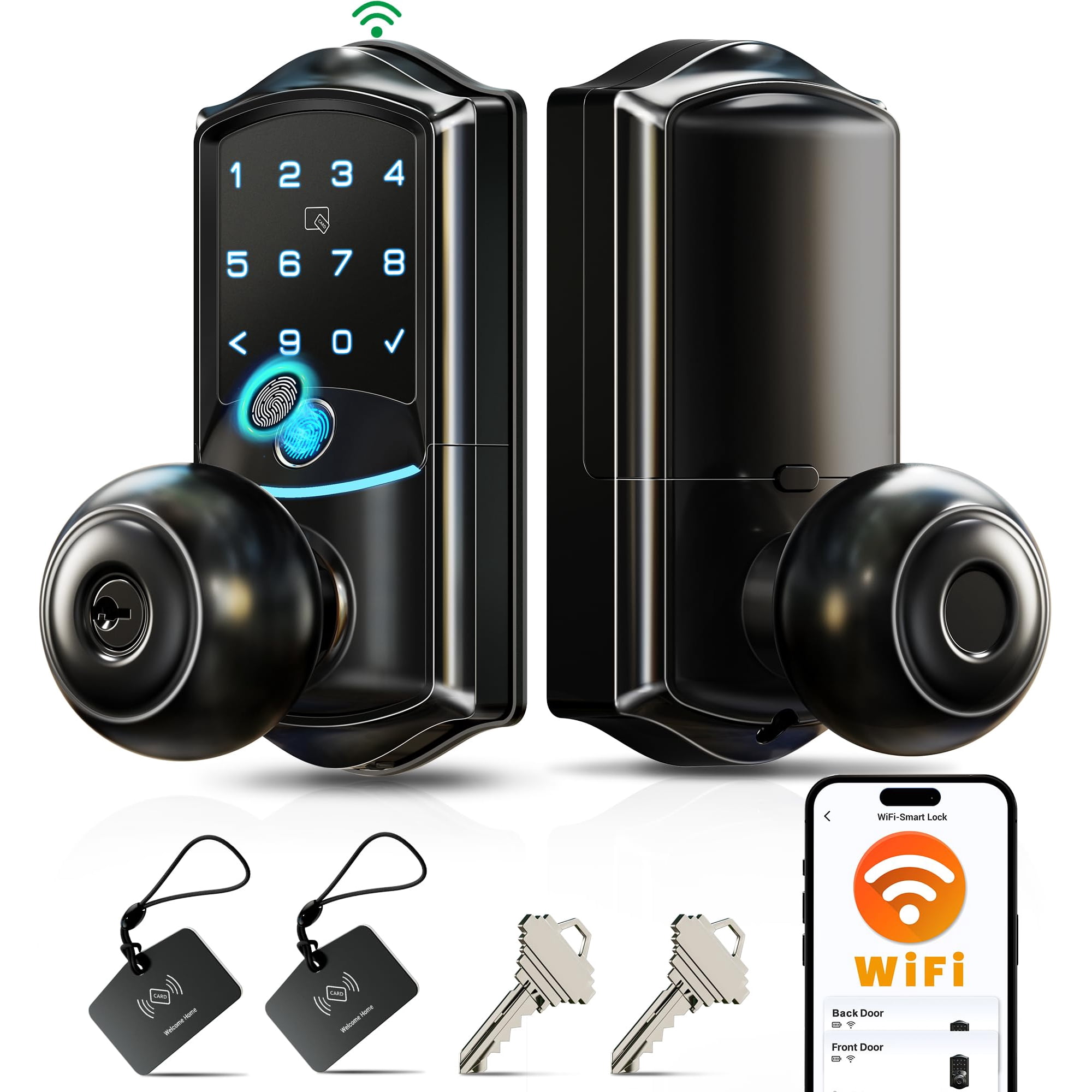 Cerradura Inteligente Veise Ve028 Wi‑fi Con Huella Digital Y Acceso Sin Llave Ip65