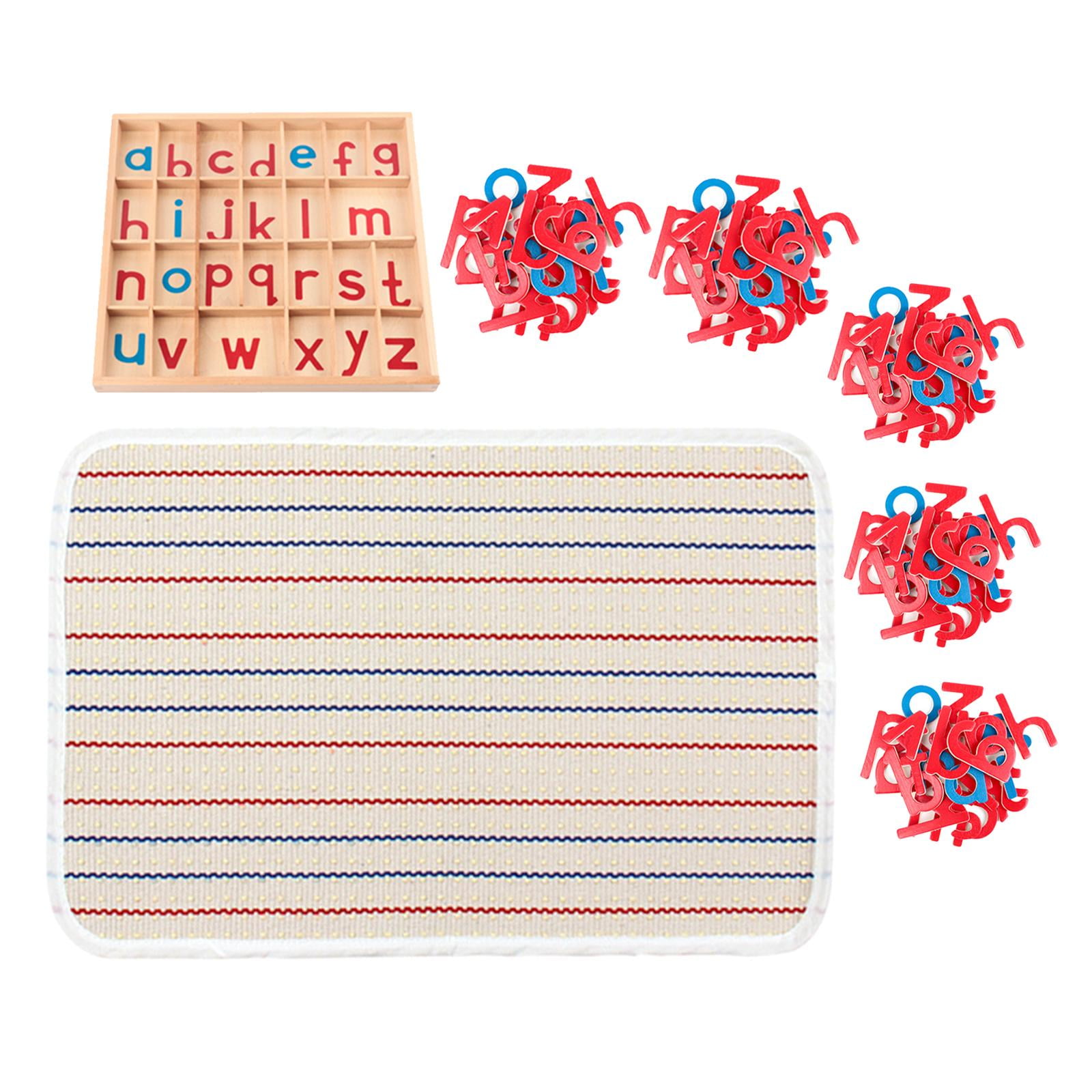 Bothyi - Letras De Madera Montessori, Alfabeto Móvil Para Regalos Navideños De 3, 4 Y 5 Años, 5 Paquetes De Letras