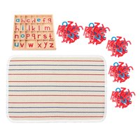 Bothyi - Letras De Madera Montessori, Alfabeto Móvil Para Regalos Navideños De 3, 4 Y 5 Años, 5 Paquetes De Letras