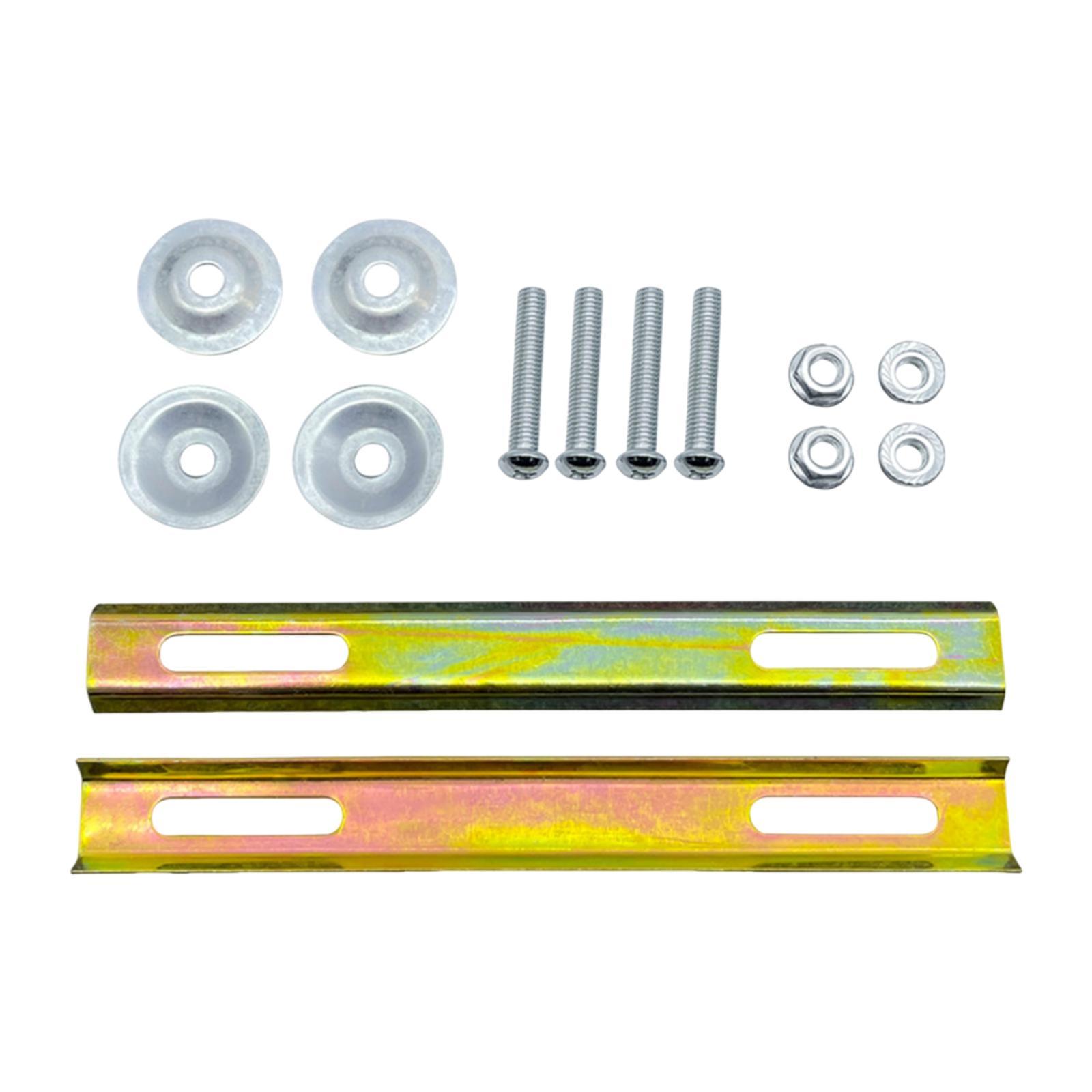 Magideal - Soportes De Montaje Para Cestas De Motocicleta Con Tornillos Y Tuercas Soportes De Cesta Profesionales Fabricados En Chapa Metálica Para Cestas Traser