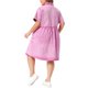 thumbnail image 2 of Agnes Orinda Disfraces de Halloween para Mujeres Tallas Grandes Vestido de Mezclilla Babydoll de Escuela Colegio con Botones Abajo Cuello de Solapa Mangas Cortas Casual Camisa de Jean con Bolsillos 3X, 2 of 6