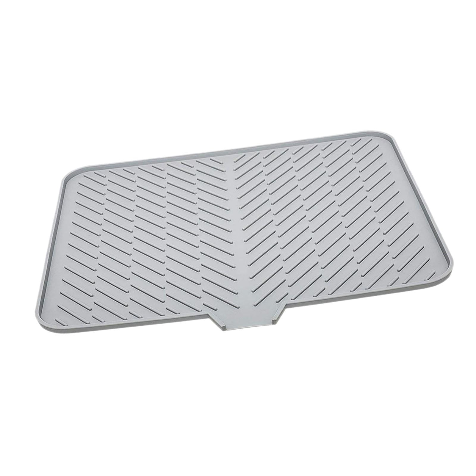 Magideal - Alfombrilla Para Secar Platos Almohadilla Higiénica Para Secar Platos Alfombrilla Para Escurrir Platos Fácil De Limpiar Alfombrilla Para Escurrir Almo Gris
