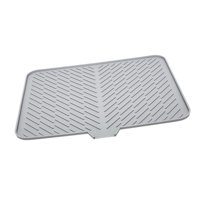 Magideal - Alfombrilla Para Secar Platos Almohadilla Higiénica Para Secar Platos Alfombrilla Para Escurrir Platos Fácil De Limpiar Alfombrilla Para Escurrir Almo Gris