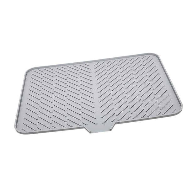 Alfombrilla para Secar Platos Almohadilla Higiénica para Secar Platos Alfombrilla para Escurrir Platos Fácil de Limpiar Alfombrilla para Escurrir Almo Gris