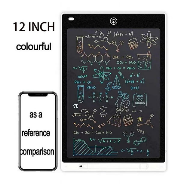 12Inch LCD Writing Tablet Electronic Digital Writing Colorful Screen Doodle Board Handwriting Paper Drawing Tablet Gift For Kids And Adults At Home School And Office