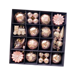 Bothyi - 60 Piezas De Adornos Navideños Colgantes Diy Para Celebración, Aniversario, Fiesta, Oro Rosa Champán