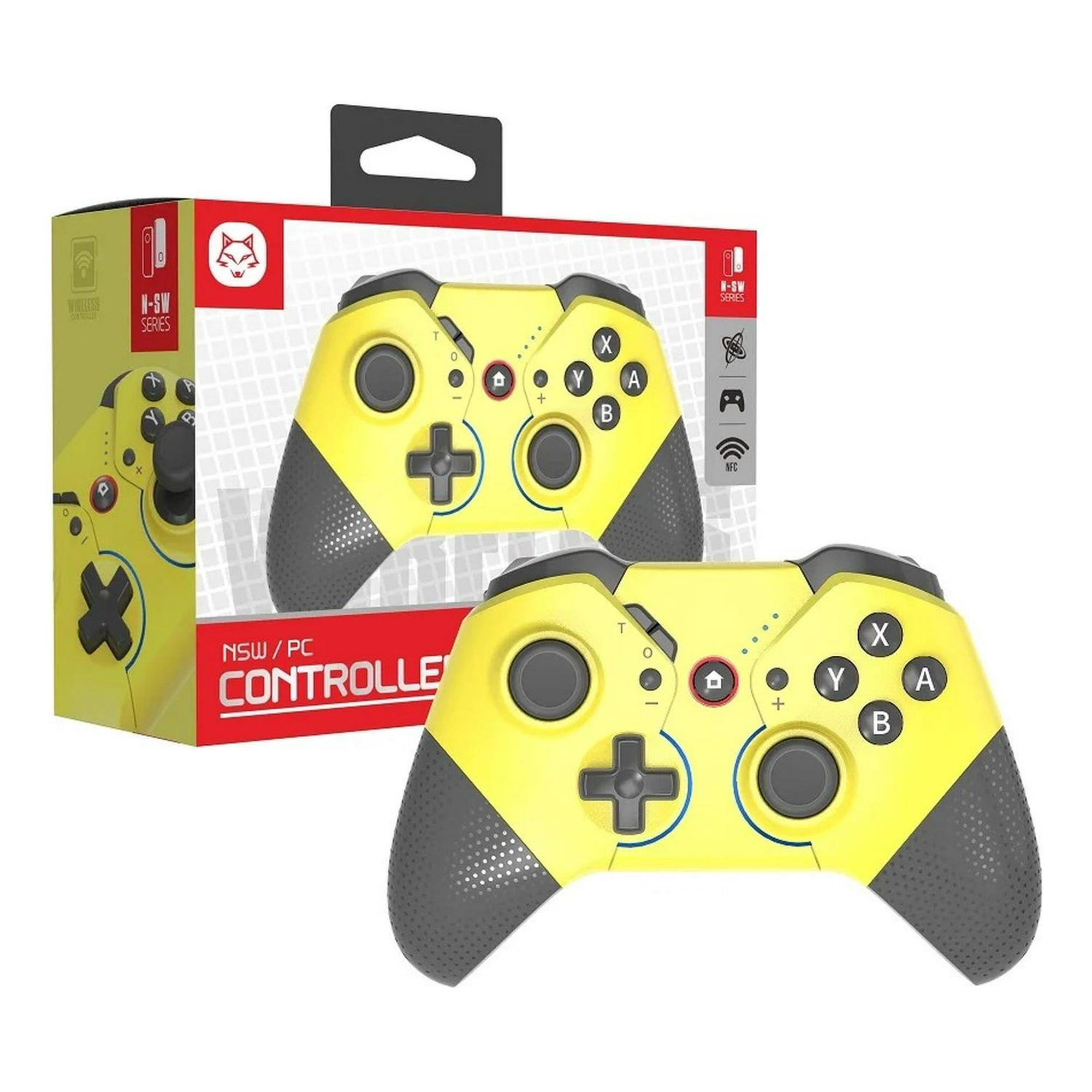 Genérico - Control Mando Compatible Nintendo Switch Bluetooth Pc Amarillo