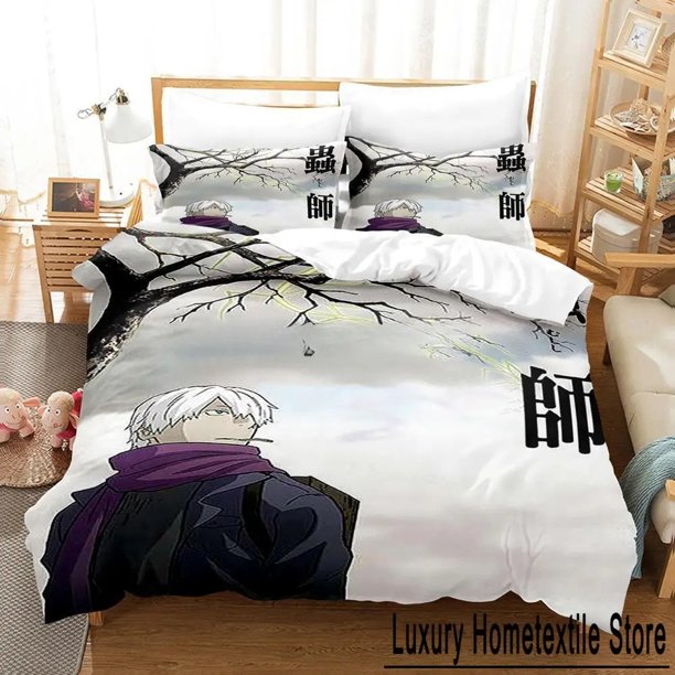 Fashion Bed Sheet Set Mushishi Bedding Set Bed Set Adult Kid Bedroom Duvet cover Sets Bed Sheets