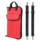 thumbnail image 5 of Bolsa para baquetas, bolsa gruesa de gran capacidad para baquetas, bolsa portátil colgante para baquetas, cepillos, mazos de hasta 12 pares , Rojo 24 palos Rojo puesto 24 palos, 5 of 5