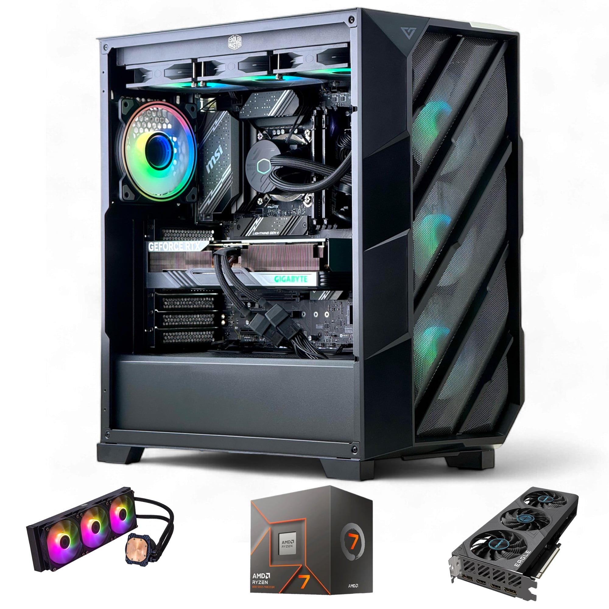 Pc Gamer Amd Ryzen 7 8700 64Gb 2Tb Rtx 4060 Ti Wifi+Bt