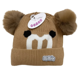 thumbnail image 1 of GORRO DE LANA INFANTIL DISEÑO CERDITO CON CHIPORRO Y POMPONES BEBE UNISEX, 1 of 3