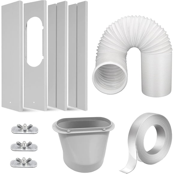 Kit Ventana Aire Acondicionado Portatil Manguera 15cm Ajustable