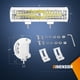 thumbnail image 2 of Barra de luces LED marina Nilight de 12" blanca, combo spot y flood, 2 of 8